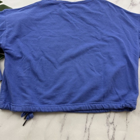 Champion Womens Cropped Pullover Sweatshirt Size M Periwinkle Purple Lounge - Picture 12 of 12